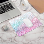 IMAYONDIA Pink Blue Sparkly Mouse Pad Cute, Rectangle Non-Slip Rubber Glitter - Image 7