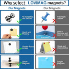 LOVIMAG Fridge Magnets 18Pcs Refrigerator Whiteboard Small Strong Magnet - Image 4
