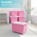 Nazhura Plastic Storage Bin, Stackable and Nestable Storage Boxes - Image 5