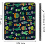 Auhoahsil Mouse Pad, 12 x 10 in Cactus Theme Computer Mouse Pad - Image 7