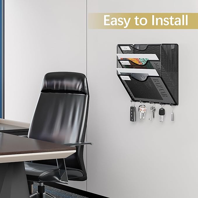 EasyPAG 3 Pocket Mesh Wall File Organizer - Image 5