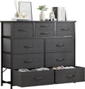 LUMTOK 10-Drawer Dresser, Fabric Storage Dressers by LUMTOK