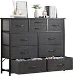 LUMTOK 10-Drawer Dresser, Fabric Storage Dressers by LUMTOK