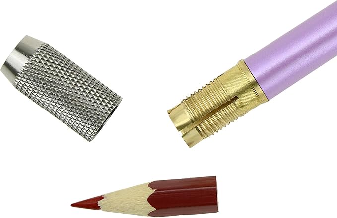YOUSHARES Aluminum Assorted Colors Pencil Lengthener – Pencil Extender Holder - Image 4