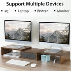 TEAMIX 3 Shelf Monitor Stand Riser - Image 2