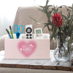 URLLUAE Preppy Pink Heart Aura Inspirational Wooden Pen Pencil Holder - Image 5