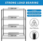Guan River 4-Shelf Adjustable Metal Shelf Wire Shelving Unit Heavy Duty Storage - Image 3