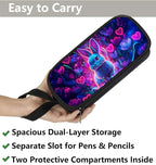 AnySmic Bunny Pencil Case for Boys Girls, Large Durable Pencil Pouch for Kids - Image 3