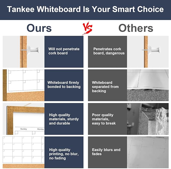 Calendar Whiteboard for Wall, 18x24 Inches White Board Calendar Dry Erase - Image 3