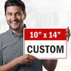 Custom Sign, Custom Sign for Business, Indoor/Outdoor use. 10x14 Inches - Image 3