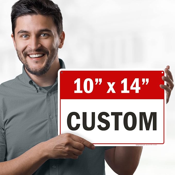 Custom Sign, Custom Sign for Business, Indoor/Outdoor use. 10x14 Inches - Image 3