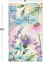 Current Wildflower Sanctuary Address Book-94 Pages;Small 5" x 8-1/2" Size - Image 3