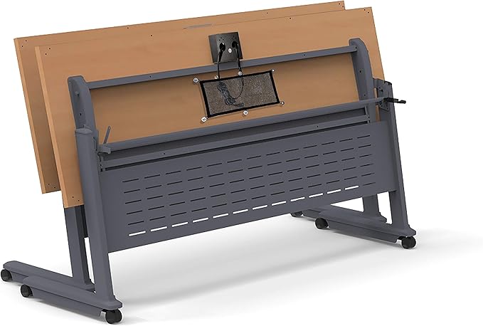 Tables Training Meeting Seminar Classroom Model 2558 15pc Beech Folding - Image 4
