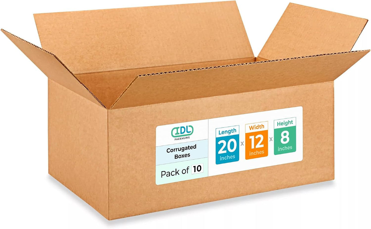 Large Shipping & Moving Boxes 20x12x8 inches