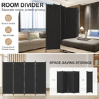 Kecreque Room Divider 4 Panel Partition Room Dividers & Folding Privacy Screens - Image 6