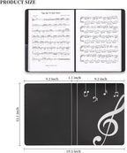 Music Folder Sheet Music Folders Binder 6 Pack Music Choral Storage Holder Band - Image 3