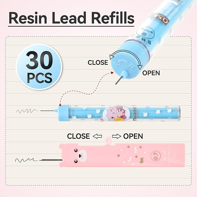 Jollin 12PCS Cute Kawaii Mechanical Pencils Set - Image 6