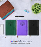 Biuwory Lined Journal Notebook for Women Men, 256 Pages A5 Hardcover Leather - Image 8