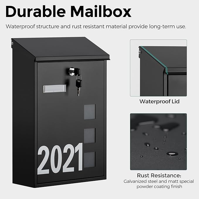LAND·VOI Wall Mounted Mailbox - Image 6
