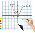 Aizweb Giant Magnetic XY Coordinate Dry Erase Grid, Magnetic Whiteboard by Aizweb