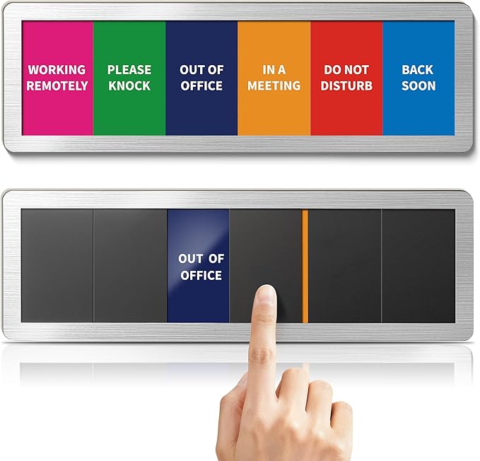 Office Door Signs-Meeting in Progress Door Sign by EliteSign