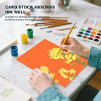 Cardstock 8.5 X 11, 40 Sheets, Pumpkin Orange Card Stock, 75lb/ 200gsm Orange - Image 6