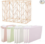 Fei Bi Hanging rose gold file organizer by FeiBi