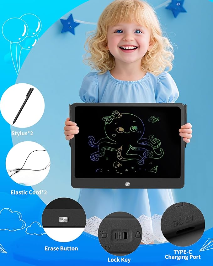 Rechargeable LCD Writing Tablet - Image 5