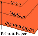 Print It - Vellum Bristol Colored Cardstock Cover Paper, 67 Lb, 8.5" X 11” - Image 2
