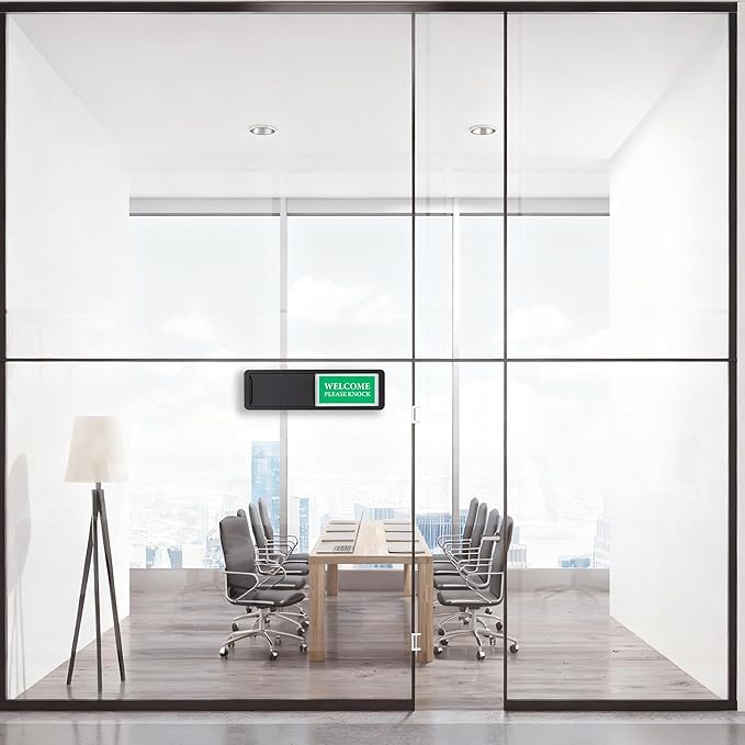 Do Not Disturb/Welcome Door Sign, Sliding Privacy Indicator Sign - Image 9