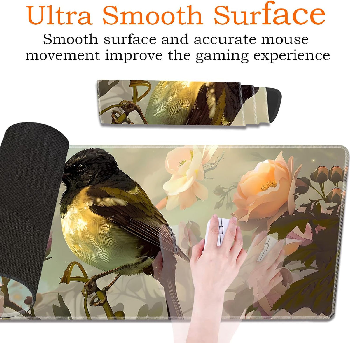 Large Gaming Mouse Pad, Keyboard Wrist Rest Pad + Mouse Wrist Pad + Coaster 4...