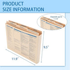 25 Set Employee Personnel File Folders Bulk 6 Folders Expanded Employee Record - Image 2