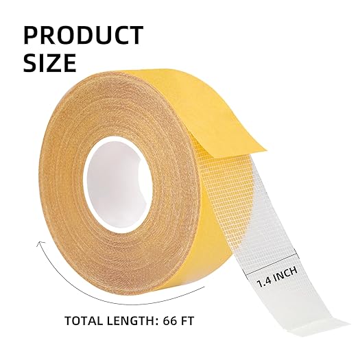 KAIYUER Thin Double Sided Tape Heavy Duty, 1.4" x 66 FT, Double Sided Fabric - Image 2