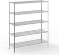 Regal Altair 24" Deep x 72" Wide x 86" Height Wire Shelving Kit | 5-Tier | NSF