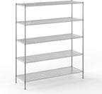 Regal Altair 24" Deep x 72" Wide x 86" Height Wire Shelving Kit | 5-Tier | NSF by Regal+Altair