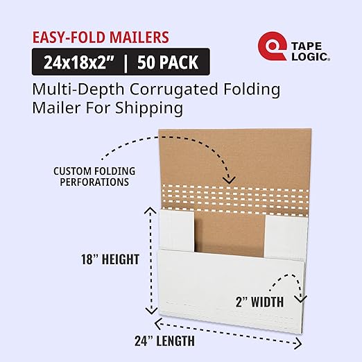 Tape Logic TLM24182BF Easy-Fold Mailers - Image 2