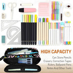 Cute Pencil Case for Girls, Large Girls Pencil Pouch for School Supplies - Image 4