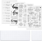 UCEC 4 Sheets Words Clear Stamps by UCEC