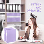 Henoyso 48 Pcs 3 Ring Binder 0.5 Inch Round Fits Letter Size 8.5'' x 11'' Paper - Image 6