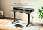 Claiks Standing Desk with Drawers, Stand Up Electric Standing Desk Adjustable - Image 3
