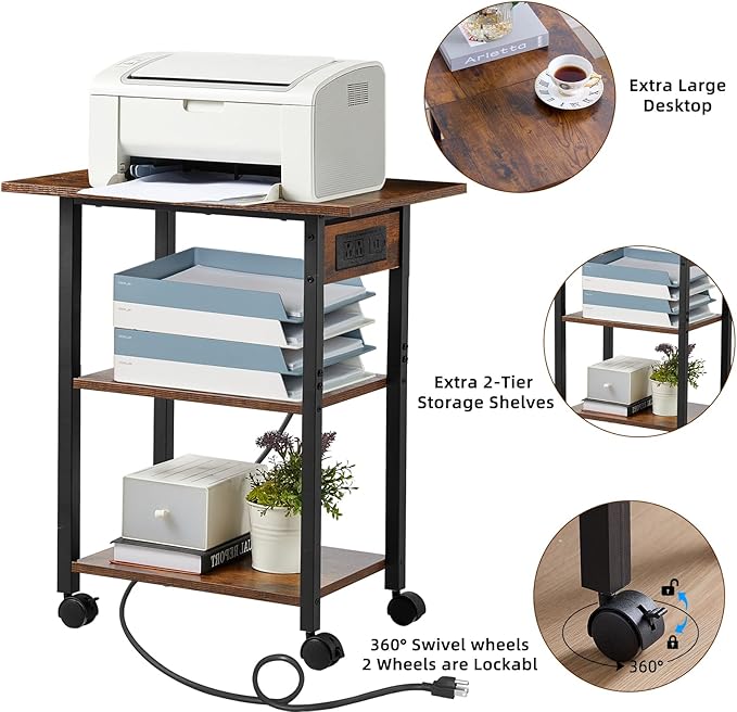 Lerliuo 3-Tier Printer Stand - Image 8
