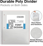 Dunwell Graph Paper Notebook 8.5 x 11 Plastic Cover, 100 Sheets, 4x4 Squares - Image 5