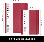 PAPERAGE Softcover Lined Journal Notebook, 176 Pages, Large B5 College Ruled - Image 2