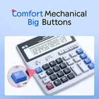 M&G Desk Calculator 12 Digit Extra Large LCD Display, Dual Solar Power and - Image 4