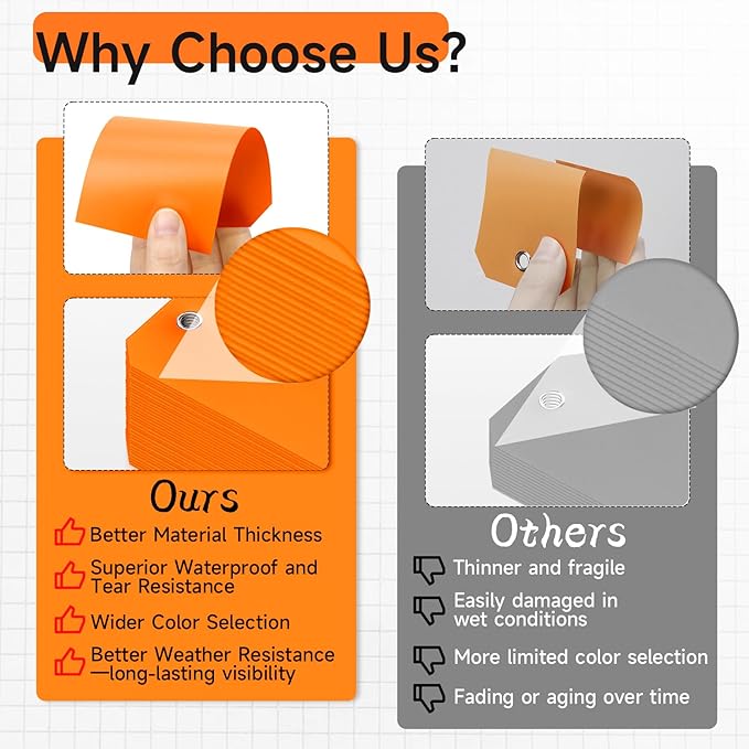 AmazonBasics 100pc Plastic Shipping Tags - Image 4