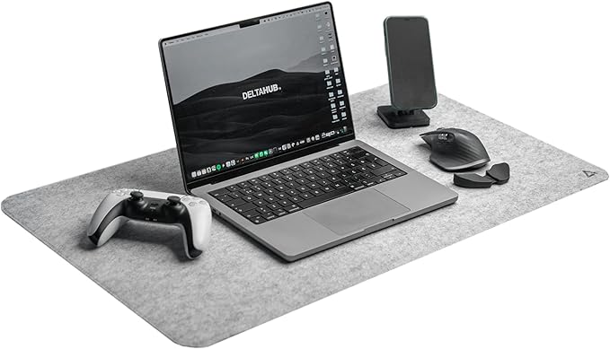 DELTAHUB - Minimalistic Felt Desk Protective Pad, Easy Glide, Long Lasting by DELTAHUB
