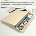 Lineco Museum Archival Storage Box, 11.75x15.25x1.5 in. Drop Front Design. - Image 6