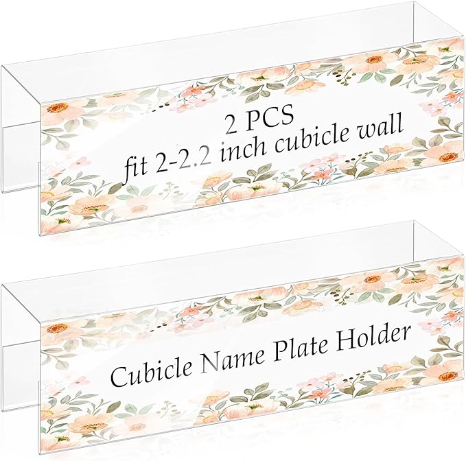 SHIQIKEJIPTY Cubicle Name Plate Sign Holder by SHIQIKEJIPTY
