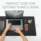 Nordik Felt and Leather Desk Mat Non-Slip - Image 3