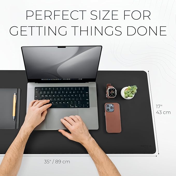 Nordik Felt and Leather Desk Mat Non-Slip - Image 3